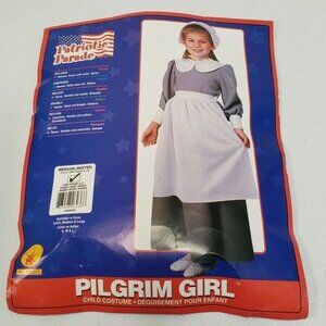 Patriotic Parade Girls Pilgrim Thanksgiving Halloween Costume Size Medium 8-10